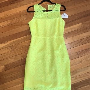 J Crew Neon Lace Shift Dress - NEW